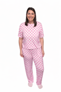 Pink Checks Mom Set
