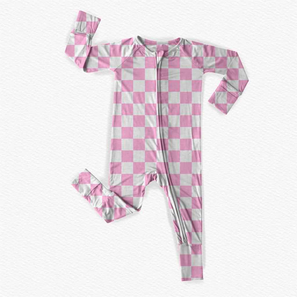Pink Checks Zippy