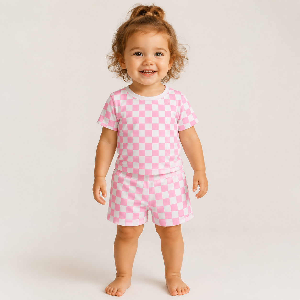 Pink Checks Set