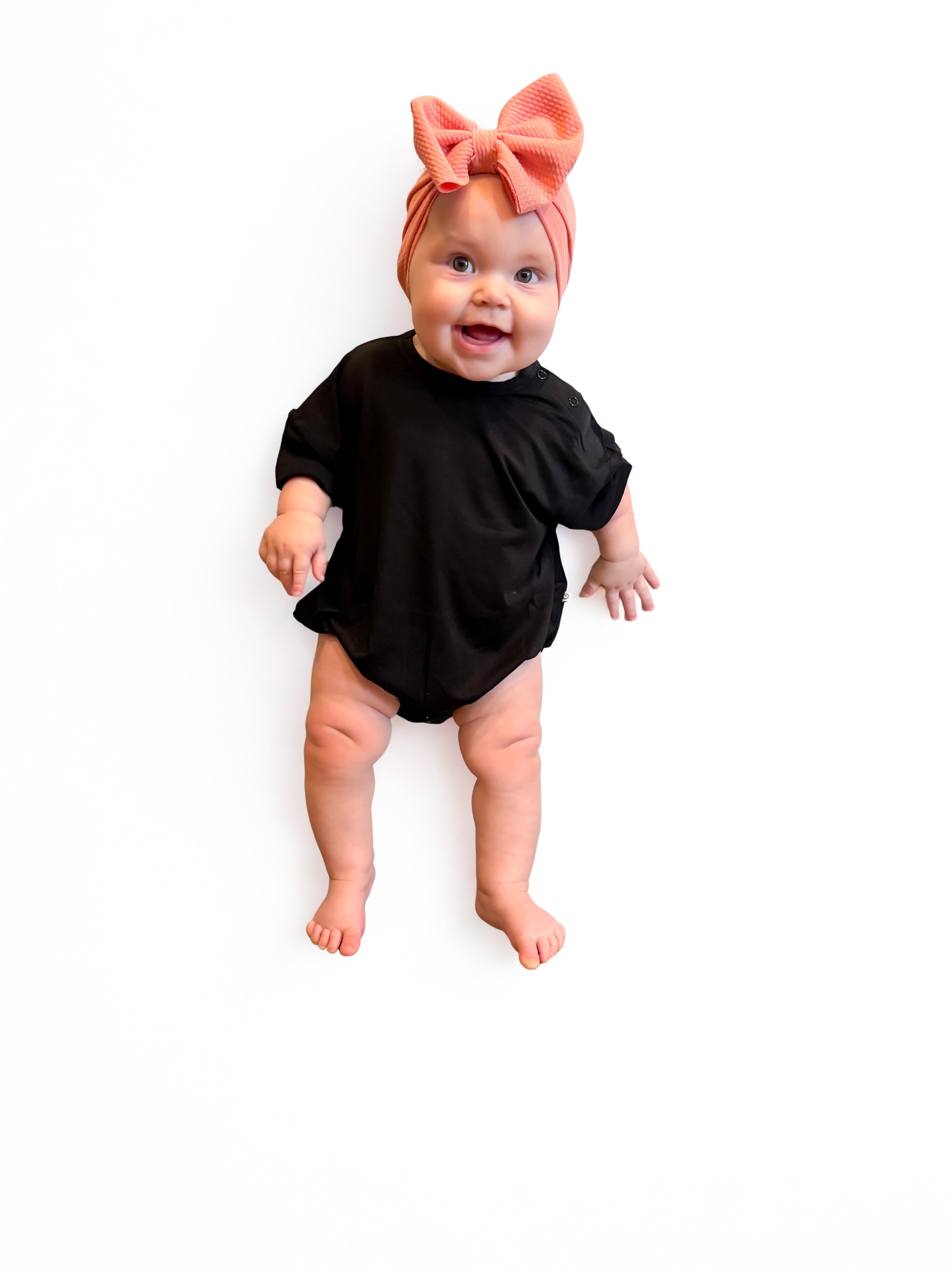 Black Short Sleeve Bubble